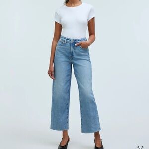 Madewell curvy perfect vintage wide-leg crop jean